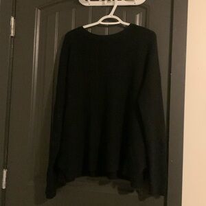 Kersh Black Crewneck Knit Sweater